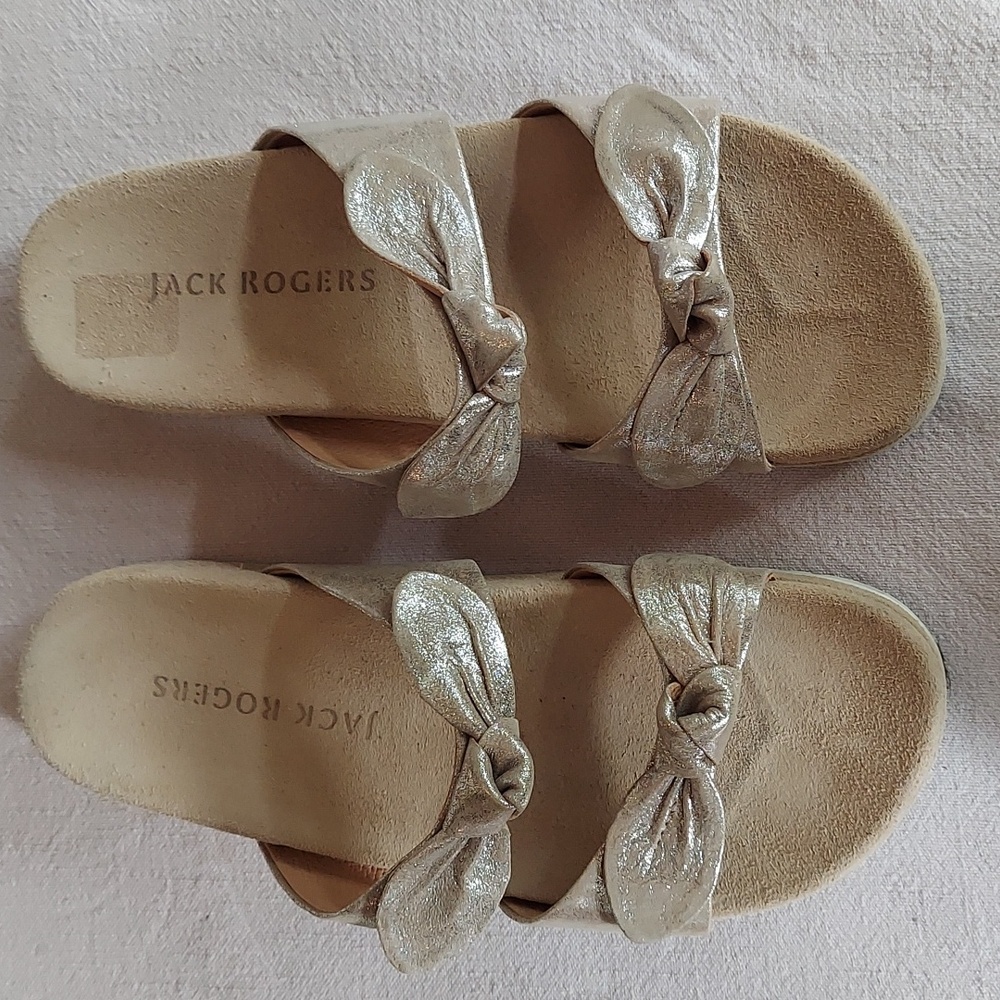 Jack Rogers Women's Monica Double Knot Lug Comfort Platform Slide Sandals Size 9
